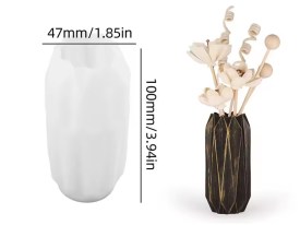 Molde silicona florero origami 